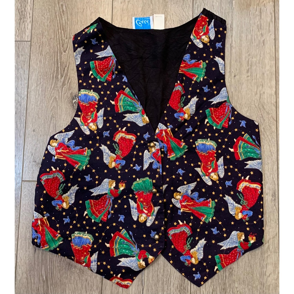 Christmas Angel Holiday Retro 90's
Party Whimsical Fairy Grandma Magical Vest